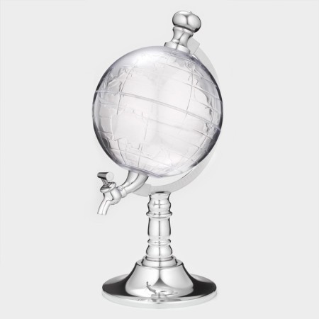 Beer Tower with a funnel "Earth ball", 1.9 l, silver color
