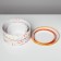 A set of round boxes 3 in 1 with a handle, gift packaging, “love”, 20 x 20 x 9.5 - 26 x 26 x 11.5 cm