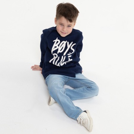 Longslit for a boy, blue color, height 122-4