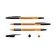 Ballic handle Erichkrause R-301 Orange Stick & Grip, node 0.7 mm, black rod, rubber emphasis, letter line length 1000 meters