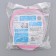 A bag for washing linen with a DOLAIN disc, 15 × 15 × 19 cm, large mesh, white color
