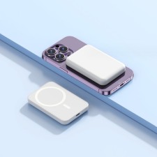 Luazon CRR-34 external battery, 10,000 mAh, 5 W, with the Magsafe, Lightning, White function