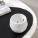 Pot for flowers with the Podon "Japan", 125 ml, d = 8 cm, h = 6.5 cm, white color