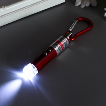 Flashlight+laser 3 metallic mode MIX 6x1x1 cm-4