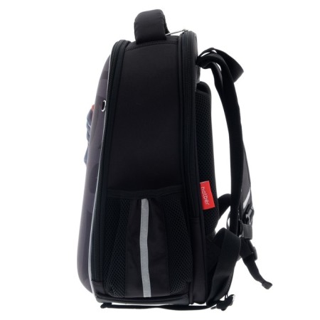 Frame backpack 38 x 29 x 16 cm, 3D effect, Hatber Ergonomic Plus, Karambit, Gray/Black NRK_71122-4