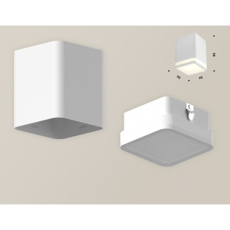 Ambrella Light Acrylic lamp, XS7812020, MR16 GU5.3, GU10 LED 10 W, white sand, white matte-2