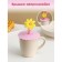 Silicone lid Silicone shade “Flower”, D = 10.5 cm, pink color
