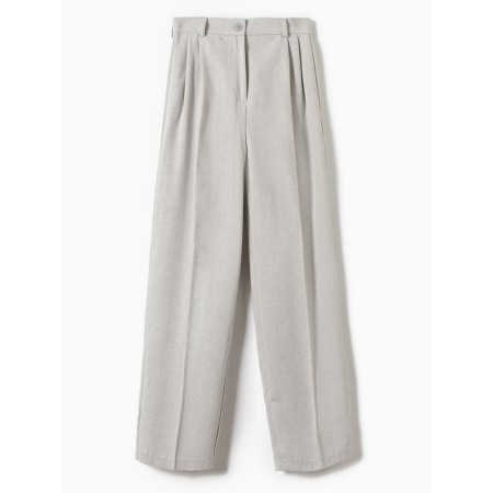 Women's trousers with minku wraps: Modern Classic color-gray, pr 50-4