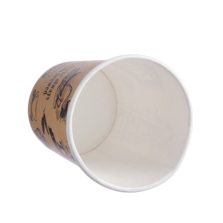 A glass of paper "coffee time" for hot drinks, 185 ml, diameter 73 mm-4