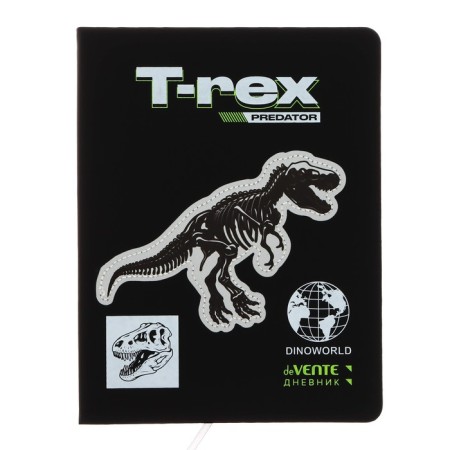Universal diary for grades 1-11 T-ROX, hard cover, artificial leather, silk-screen printing, Liesse, 80 g/m2