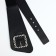 Women's belt, width 11.5 cm, metal buckle, black color