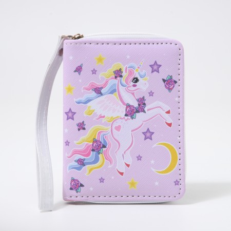 Children's wallet with lightning, lilac color-2