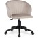 Computer chair Plastic Plastic/velor, black/beige 59x60x78 cm