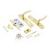 Soldering gHILER COUNTS SL 7-132/85 GP, with a handle, color gold