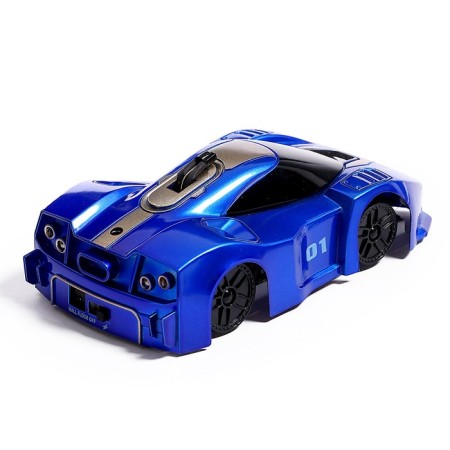 Racer anti -gravity machine, radio control, drives along the walls, blue color-2