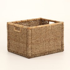 Wicker basket, 50x40x33 cm, seaweed
