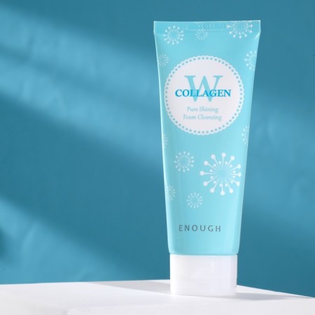 Cleaning foam with sea collagen Enough W Collagen Pure Shining Foam Cleansing, 100 g