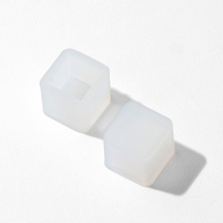 Silicone Mold for the manufacture of earrings "Cubes", pair-2
