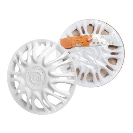 Wheel caps 16 "AIRLINE AWCC-16-13" X5 "Front for Gazelle, White, set 2 pcs.