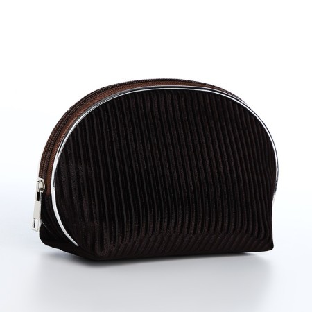 Lightning cosmetic bag, brown color