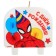 Candle for the cake "Happy Birthday!", 8 x 8 cm, spider-man