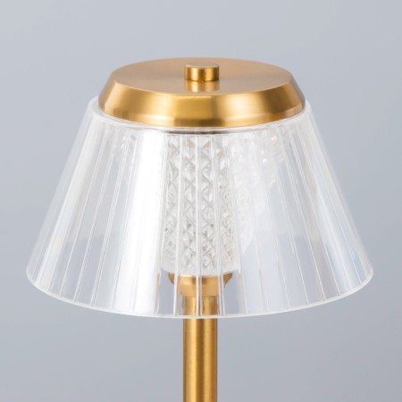 Vilora Table lamp LED USB AKB Gold 15x15x30 cm Risalux-5