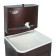 Washbone tundra, without euns, plastic sink, 17 l, color copper
