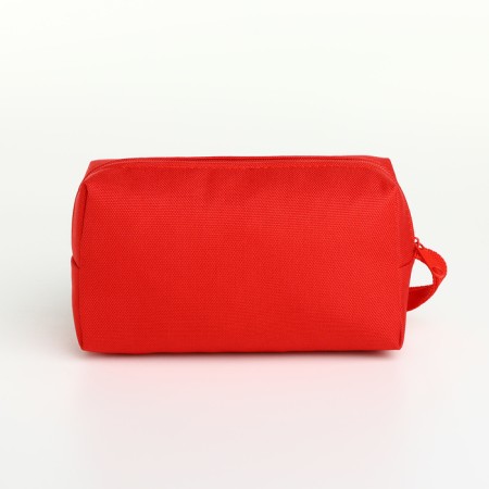 Cosmetic bag with lightning, red color-1