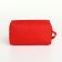 Cosmetic bag with lightning, red color
