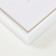 Photo frame Plastic "Mira" 20x20 cm, 636461-22, white with gold (plastic screen)
