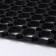 Muddy mud -bearded rug 40 × 60 × 1.6 cm, black color