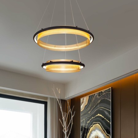 Smart suspended lamp Imperio, SMD, LED tape, 59x59 cm-5