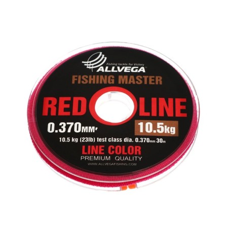 Monophile Fine Allvega Fishing Master, diameter 0.370 mm, test 10.5 kg, 30 m, ruby