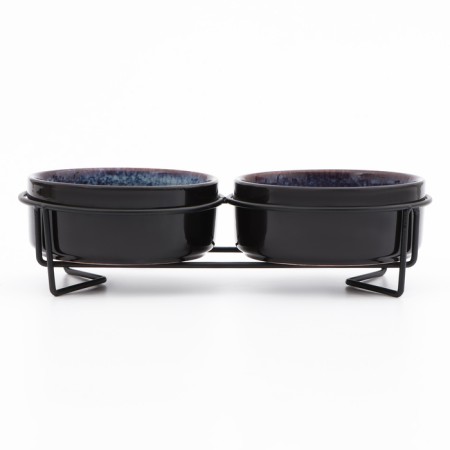 Ceramic bowls on a stand 2 x 250 ml-3
