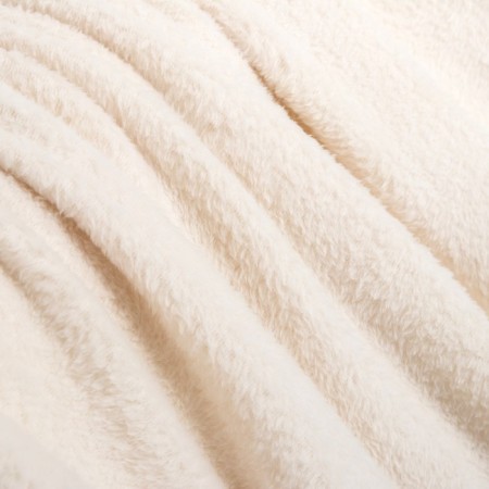 Plain blanket, size 140x200 cm, cream color-3
