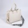 Bag Female Tout with zipper, white color