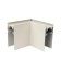 Connector for overhead magnetic tire pipelines, 35 mm. Angular. Horizontal. Uniel, IP20, white color