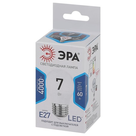 LED LED era Standard "Shar", 7 W, E27, 560 lm, 4000k, glow of white-1
