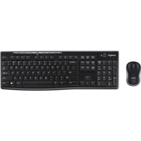 Keyboard + Logitech MK270 Claw: Black Mouse: Black USB Wireless Multimedia (920-00 10046
