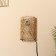Lamp wall -mounted from a rattan "grid" 1x120W, E27, 16x10x23 cm