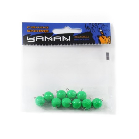 Cargo Cheburashka painted collapsible Yaman 10 pcs., 5 g, green-4