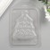 Plastic form "Happy New Year with Christmas tree" 1.5x9 cm