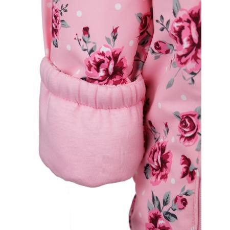 Combineson from membrane fabric for a girl, height 56-62 cm, pink color-6