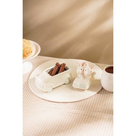 Sl Home "Forest Rabbit", 17 × 10.5 × 17 cm, white color-5