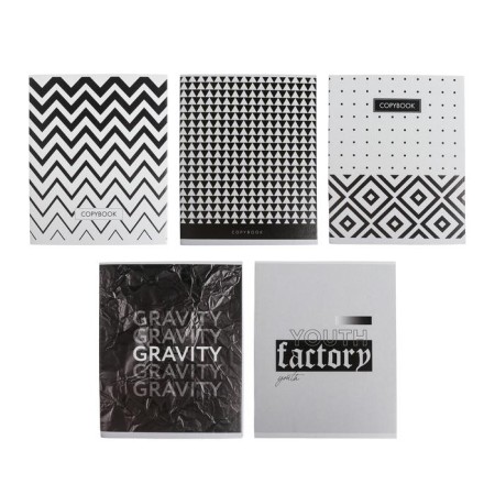 Notebook of 48 sheets in Calligrata CB "VI. Geometry", covered cardboard, block offset, mix