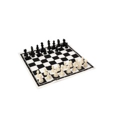 Шахматы 40 х 40 см, король h-5.6 см, d-2.3 см, фигуры пластик