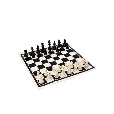 Chess 40 x 40 cm, King H-5.6 cm, d-2.3 cm, plastic figures