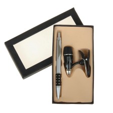 Gift set 2B1: pen, flashlight-panel