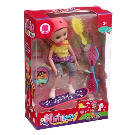Active Walk doll with accessories, mix-15