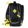 School backpack 37 x 28 x 13cm, ergonomic back, Across 557, gray/orange